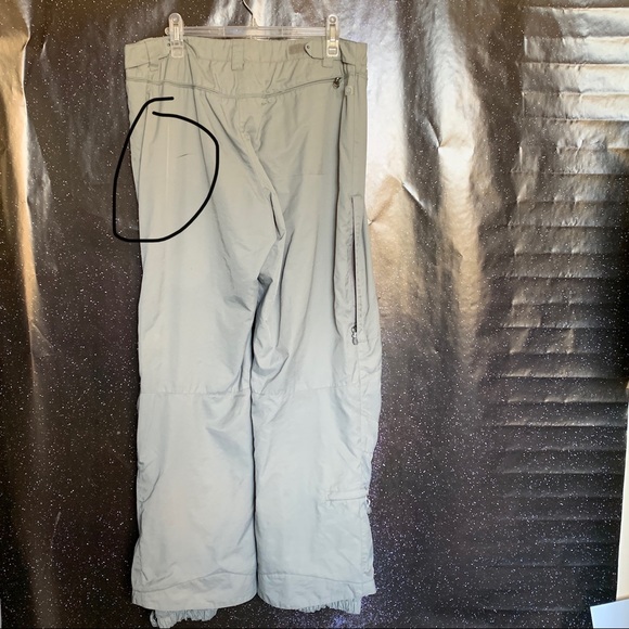 Black Dot-Gray Waterproof Snowboarding Pants Sz L - Picture 5 of 6